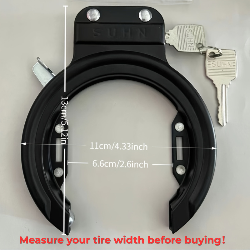 U Lock Heavy Duty - Уличный велосипедный замок-подкова - полностью закрытый