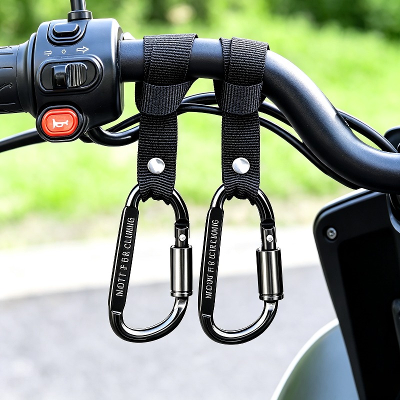 Cycling Commute Bag - Прочный алюминиевый карабин-крючок для руля электровелосипеда/самоката,