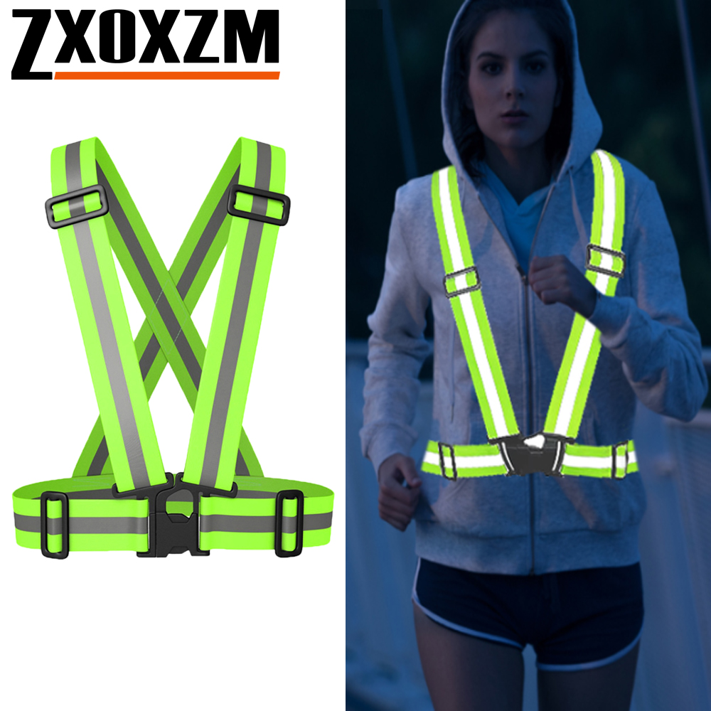 Reflective Vest Cycling - 1 шт., жилет для ночного бега,