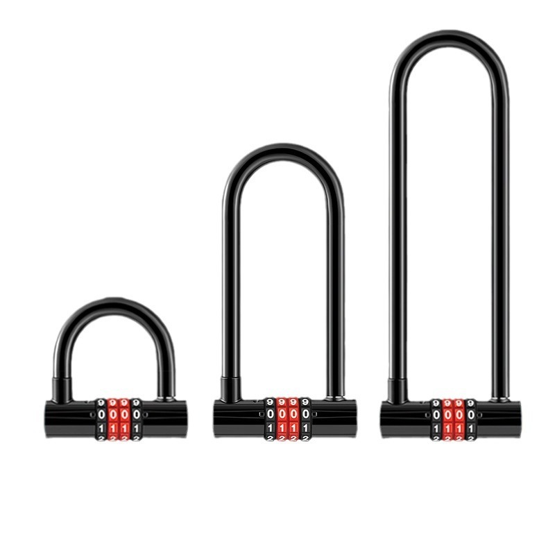 U Lock Heavy Duty - Удлиненный U-образный противоугонный кодовый замок, двойная