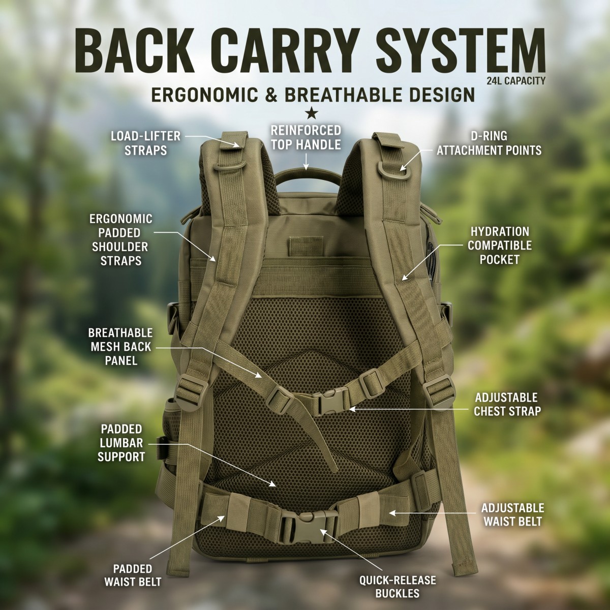 Тактический рюкзак Molle на 24 – обзор и цена Cycling Commute Distance